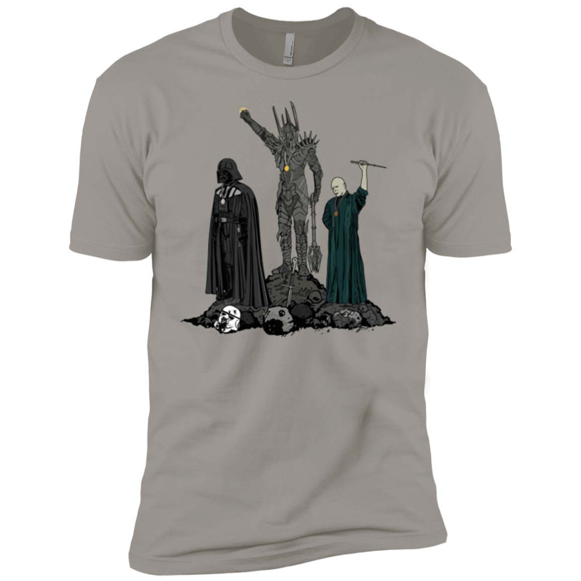 T-Shirts Light Grey / YXS Dark Power Boys Premium T-Shirt