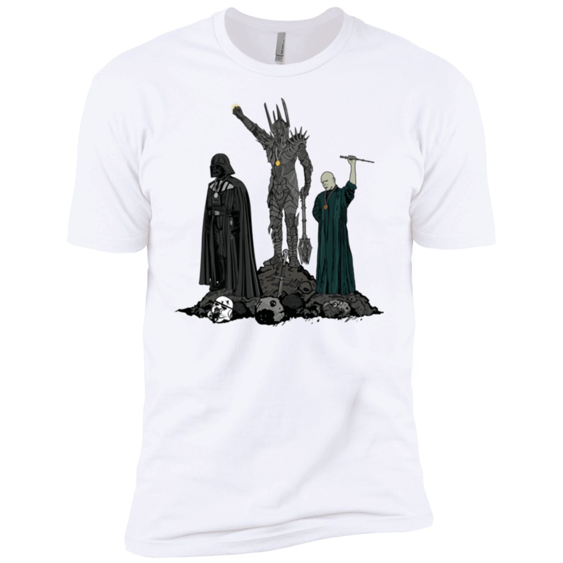 T-Shirts White / YXS Dark Power Boys Premium T-Shirt