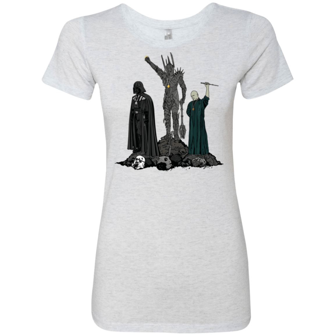 T-Shirts Heather White / Small Dark Power Women's Triblend T-Shirt