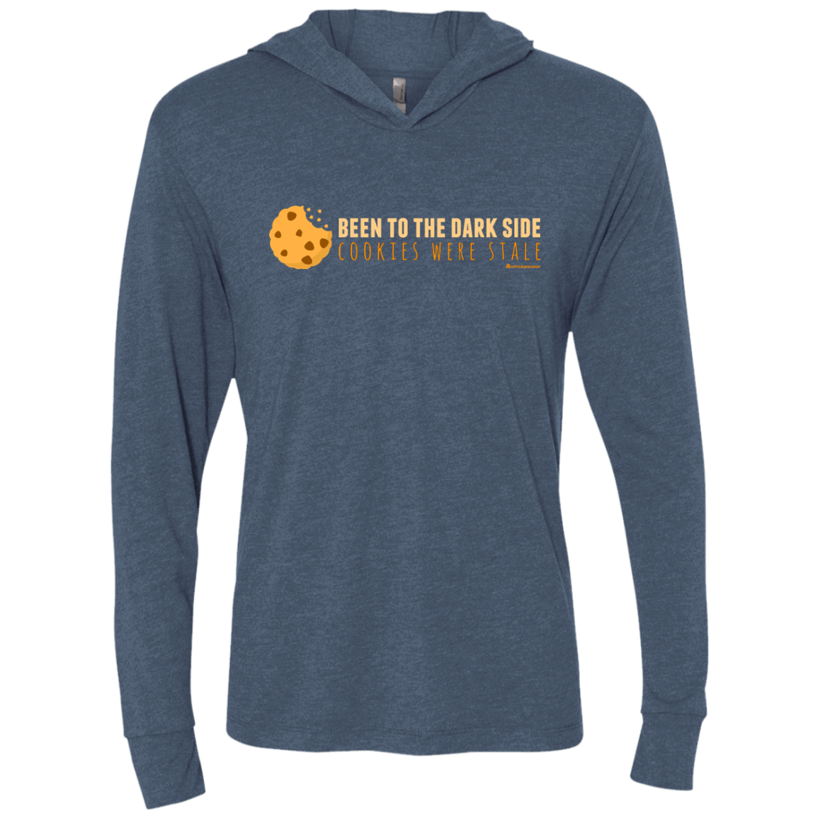 T-Shirts Indigo / X-Small Dark Side Cookies Triblend Long Sleeve Hoodie Tee