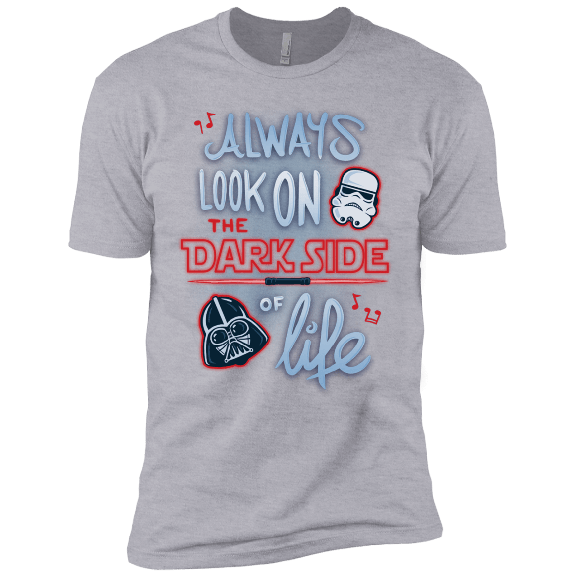 T-Shirts Heather Grey / YXS Dark Side of Life Boys Premium T-Shirt