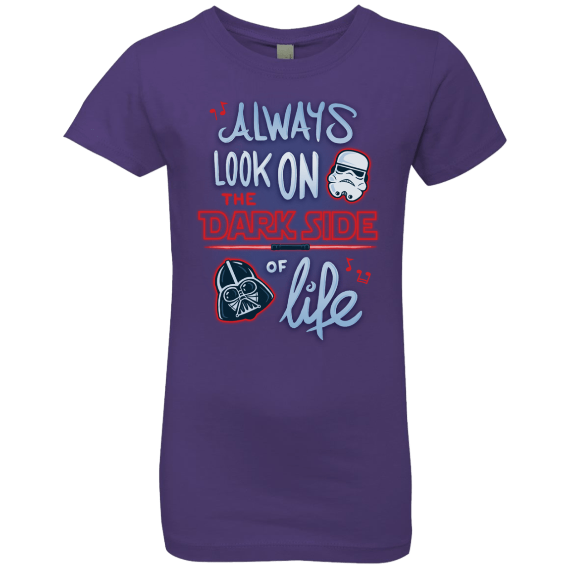 T-Shirts Purple Rush / YXS Dark Side of Life Girls Premium T-Shirt