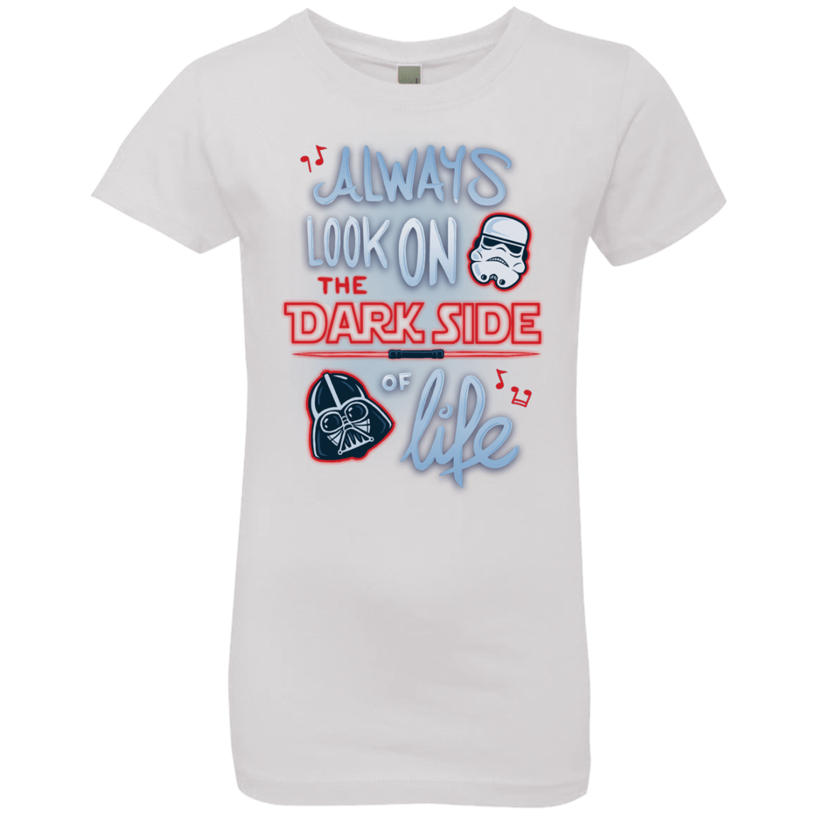 T-Shirts White / YXS Dark Side of Life Girls Premium T-Shirt