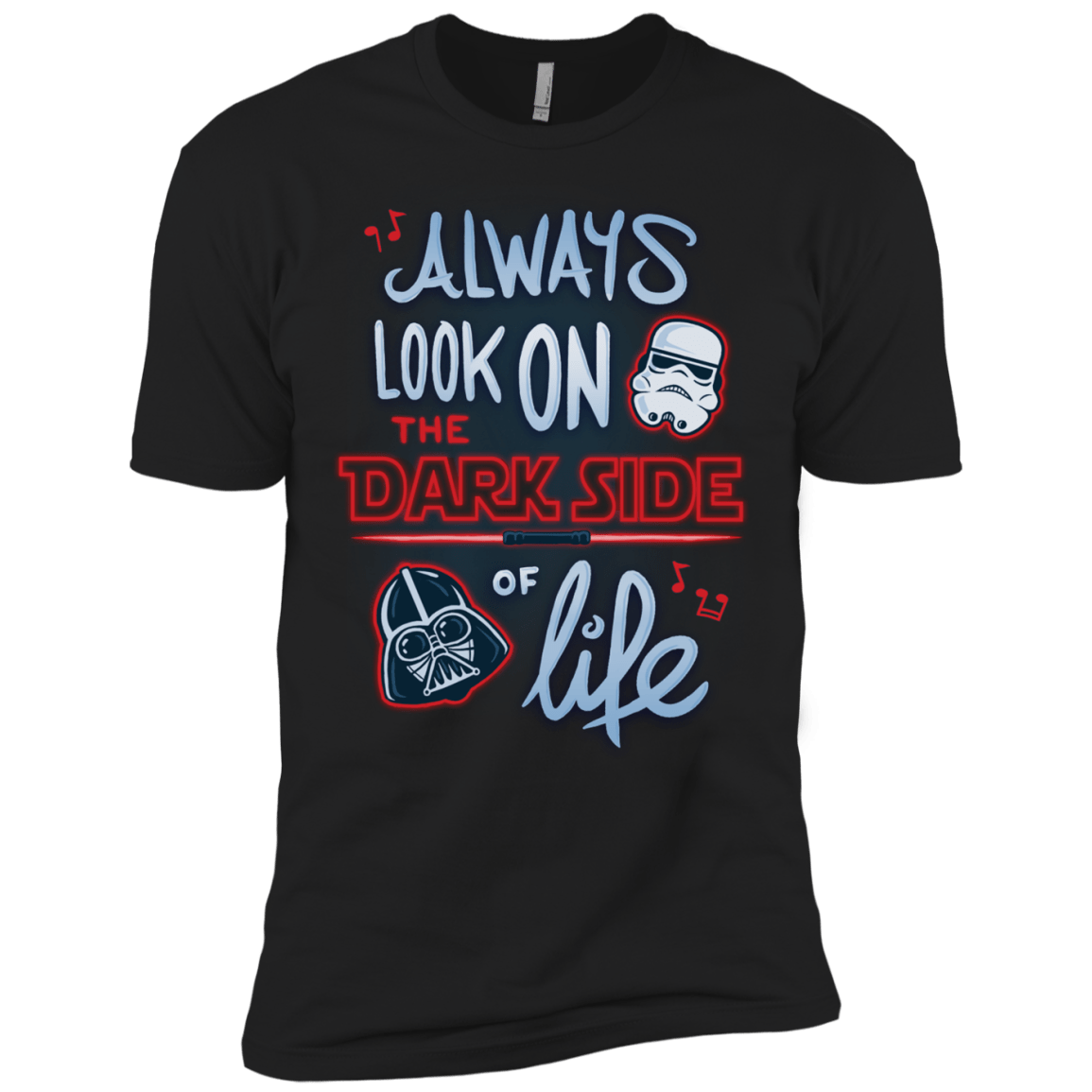 T-Shirts Black / X-Small Dark Side of Life Men's Premium T-Shirt