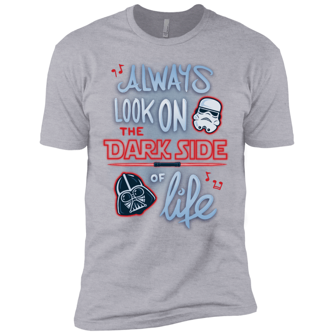 T-Shirts Heather Grey / X-Small Dark Side of Life Men's Premium T-Shirt