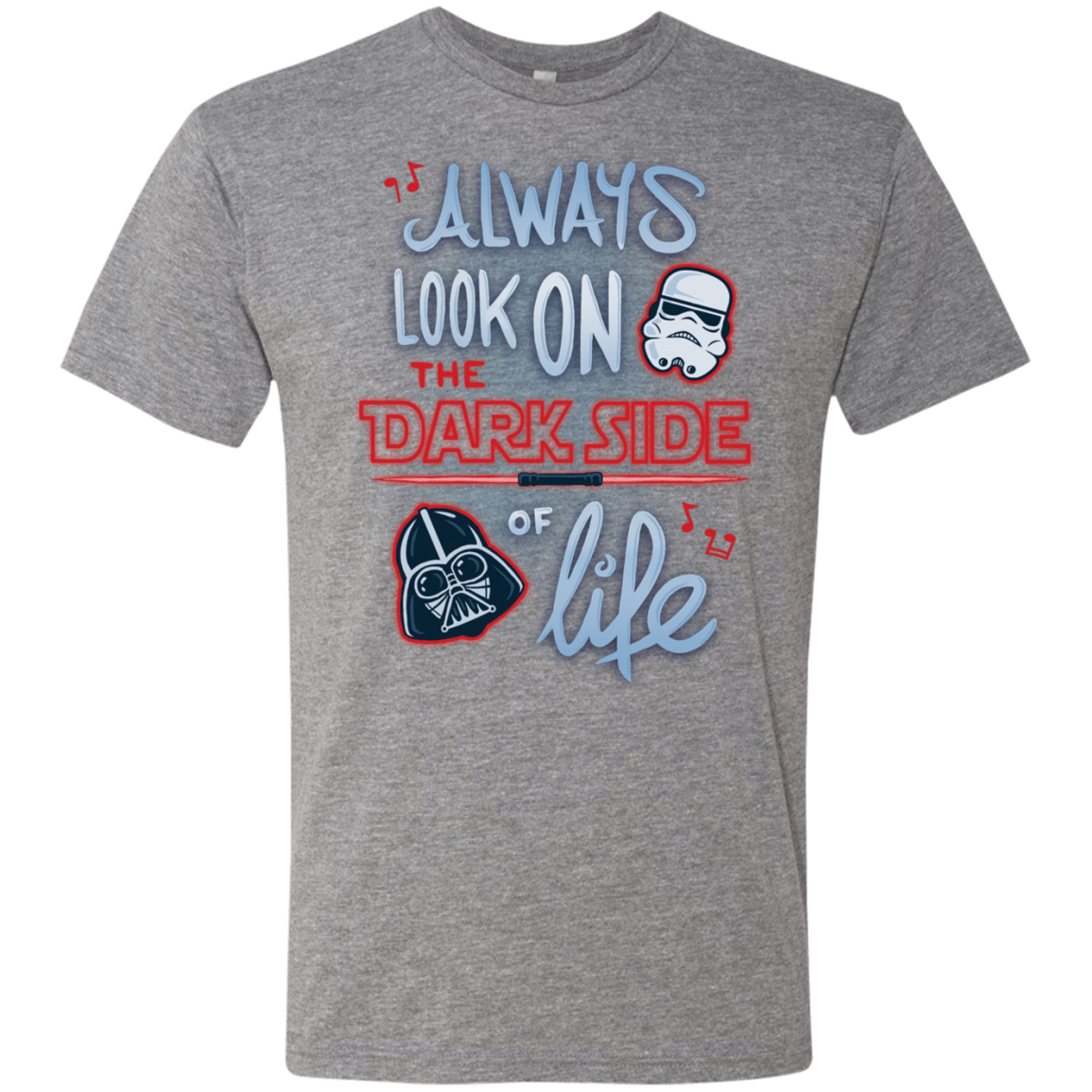 T-Shirts Premium Heather / Small Dark Side of Life Men's Triblend T-Shirt