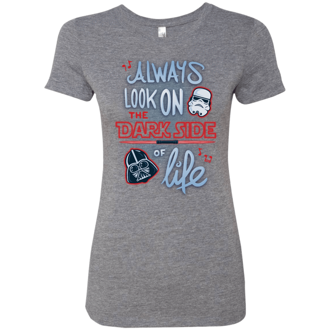 T-Shirts Premium Heather / Small Dark Side of Life Women's Triblend T-Shirt