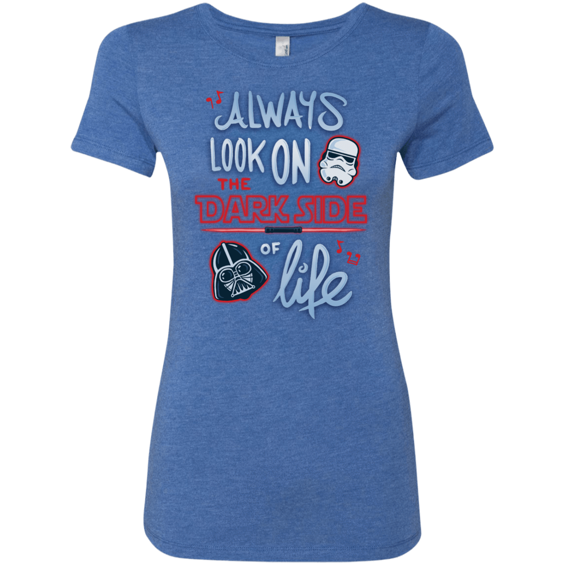 T-Shirts Vintage Royal / Small Dark Side of Life Women's Triblend T-Shirt