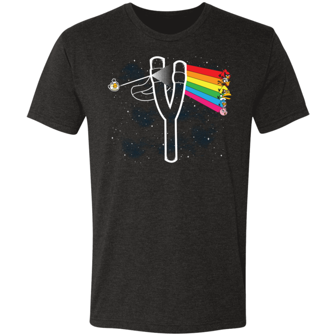 T-Shirts Vintage Black / S Dark Side Of The Birds Men's Triblend T-Shirt