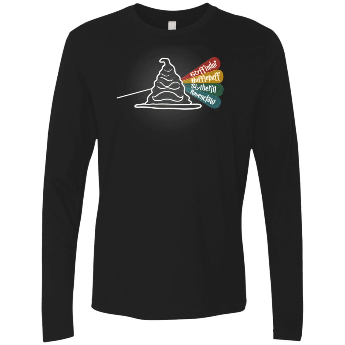 T-Shirts Black / S Dark Side of the Hat Men's Premium Long Sleeve