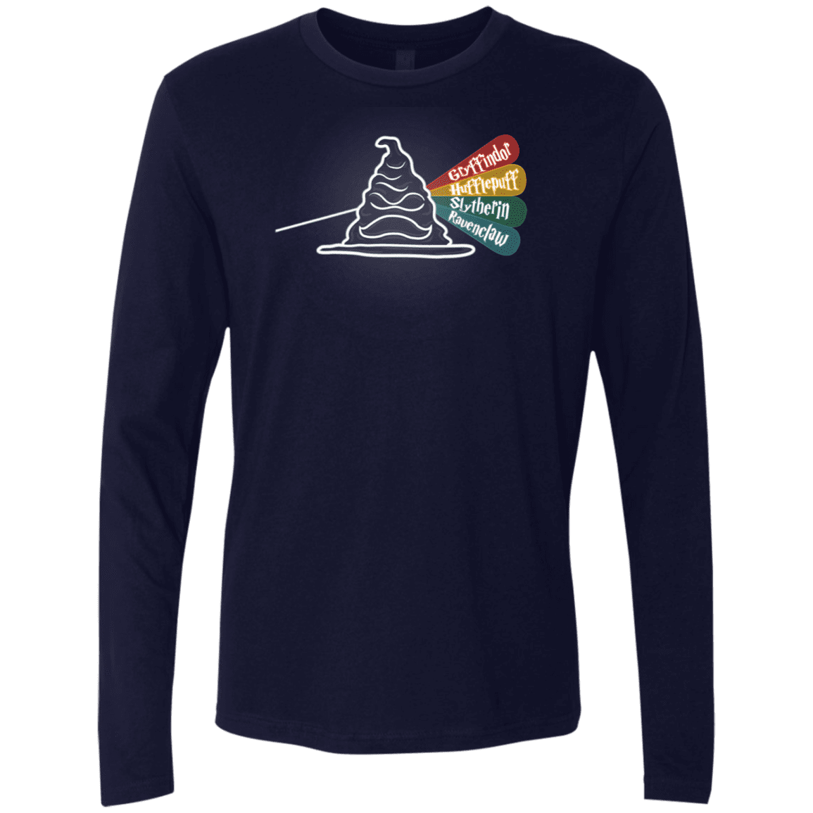 T-Shirts Midnight Navy / S Dark Side of the Hat Men's Premium Long Sleeve