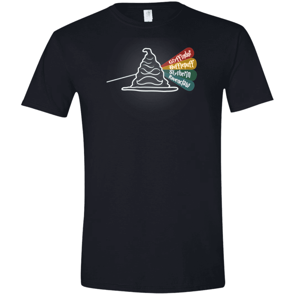 T-Shirts Black / X-Small Dark Side of the Hat Men's Semi-Fitted Softstyle