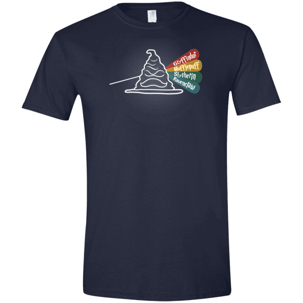 T-Shirts Navy / X-Small Dark Side of the Hat Men's Semi-Fitted Softstyle