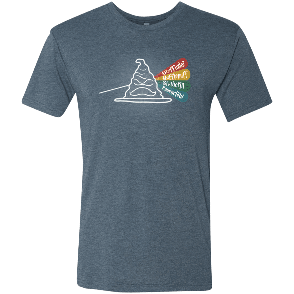 T-Shirts Indigo / S Dark Side of the Hat Men's Triblend T-Shirt