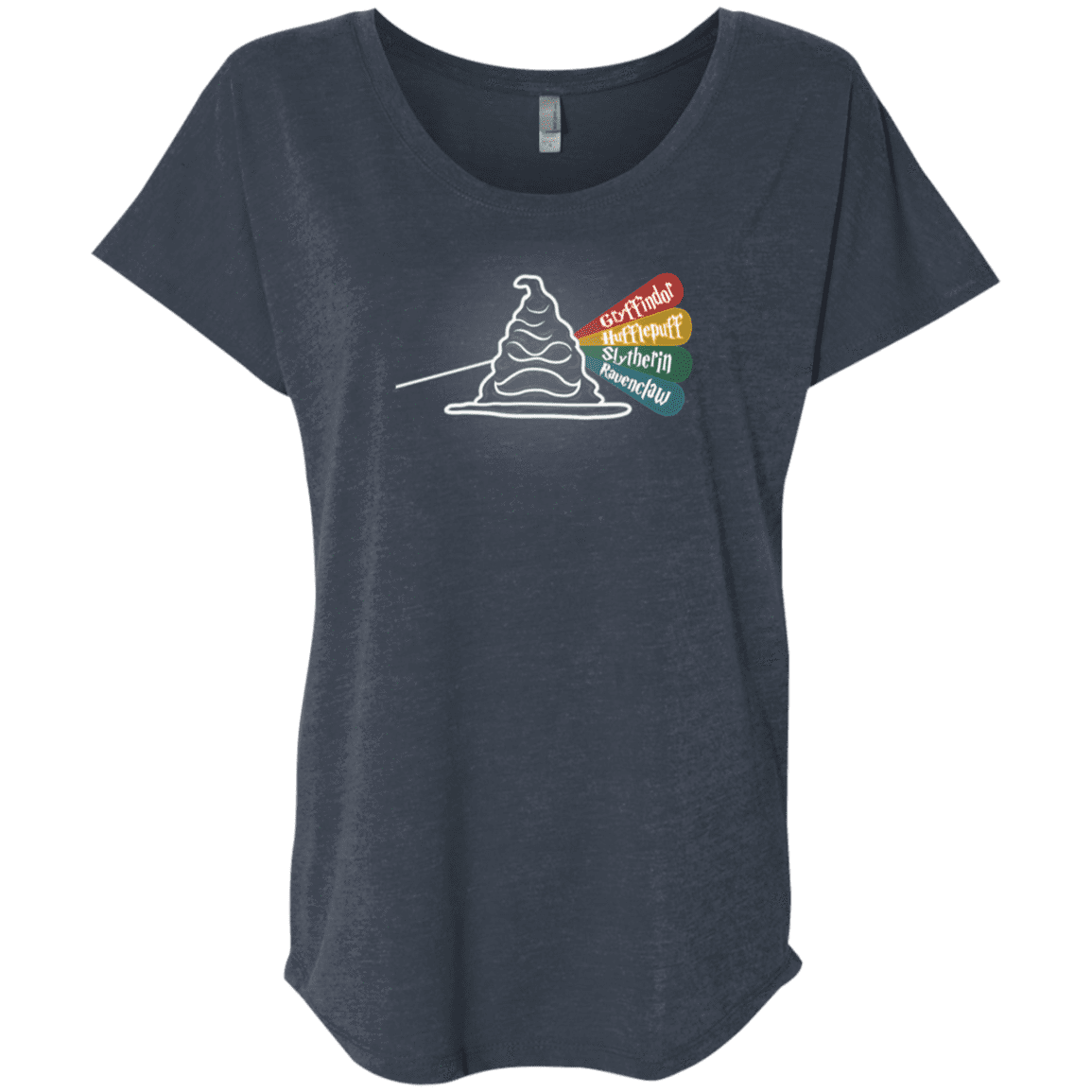 T-Shirts Vintage Navy / X-Small Dark Side of the Hat Triblend Dolman Sleeve