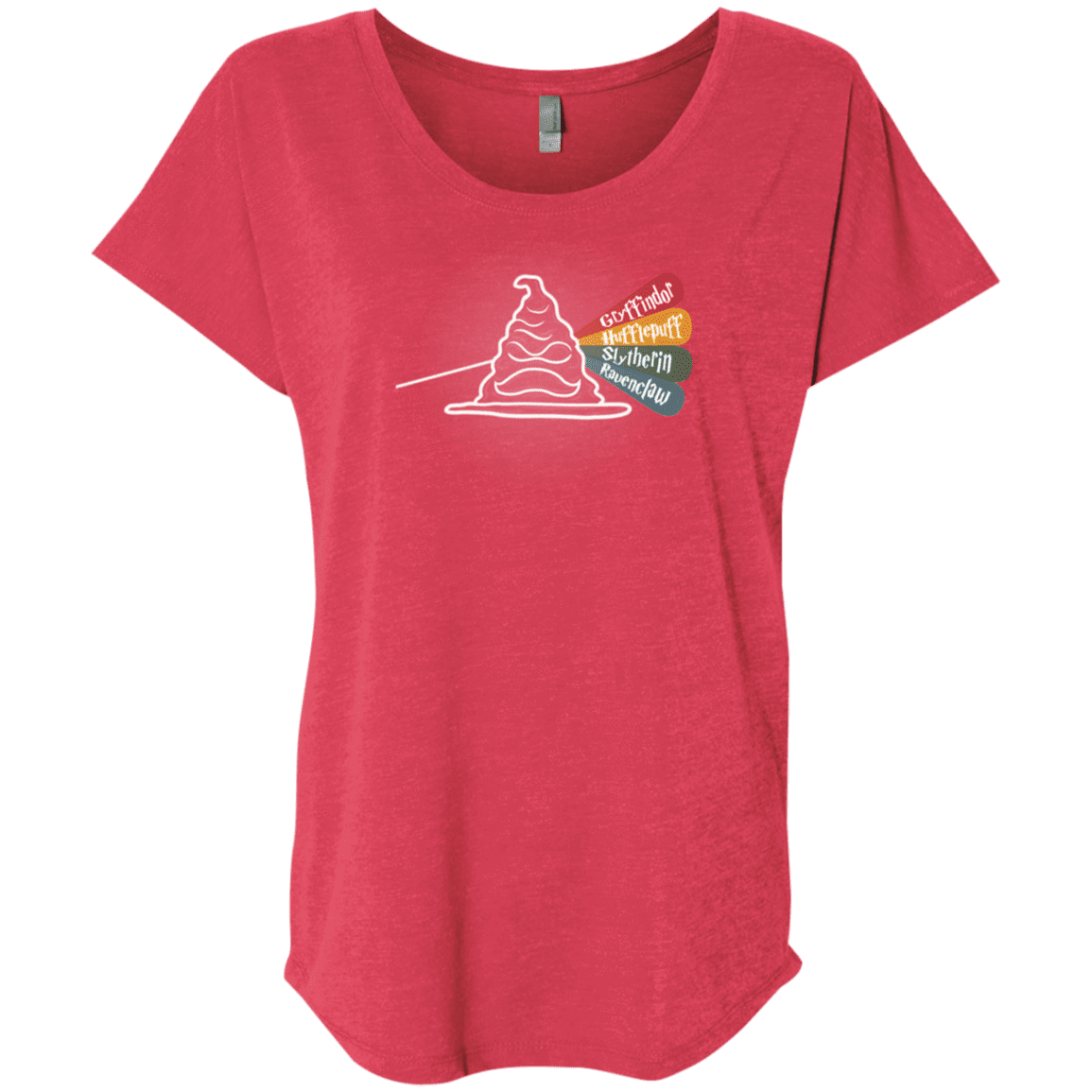 T-Shirts Vintage Red / X-Small Dark Side of the Hat Triblend Dolman Sleeve