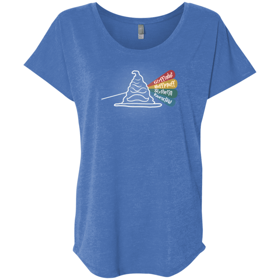 T-Shirts Vintage Royal / X-Small Dark Side of the Hat Triblend Dolman Sleeve