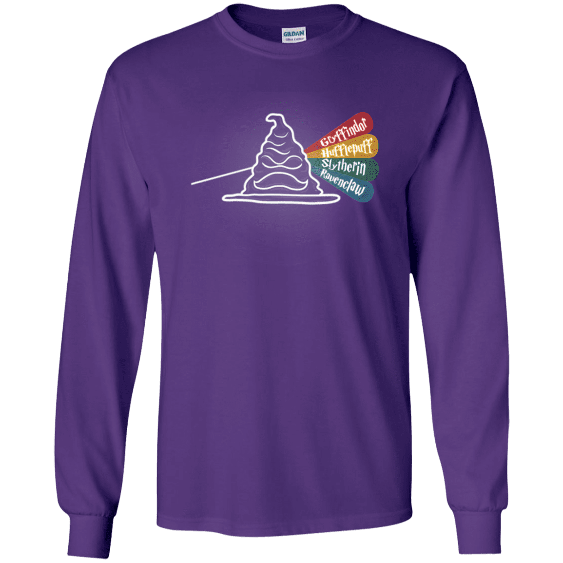 T-Shirts Purple / YS Dark Side of the Hat Youth Long Sleeve T-Shirt