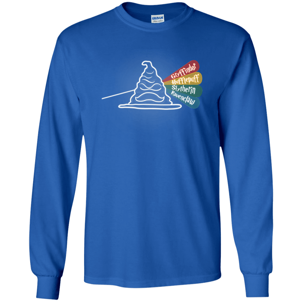 T-Shirts Royal / YS Dark Side of the Hat Youth Long Sleeve T-Shirt