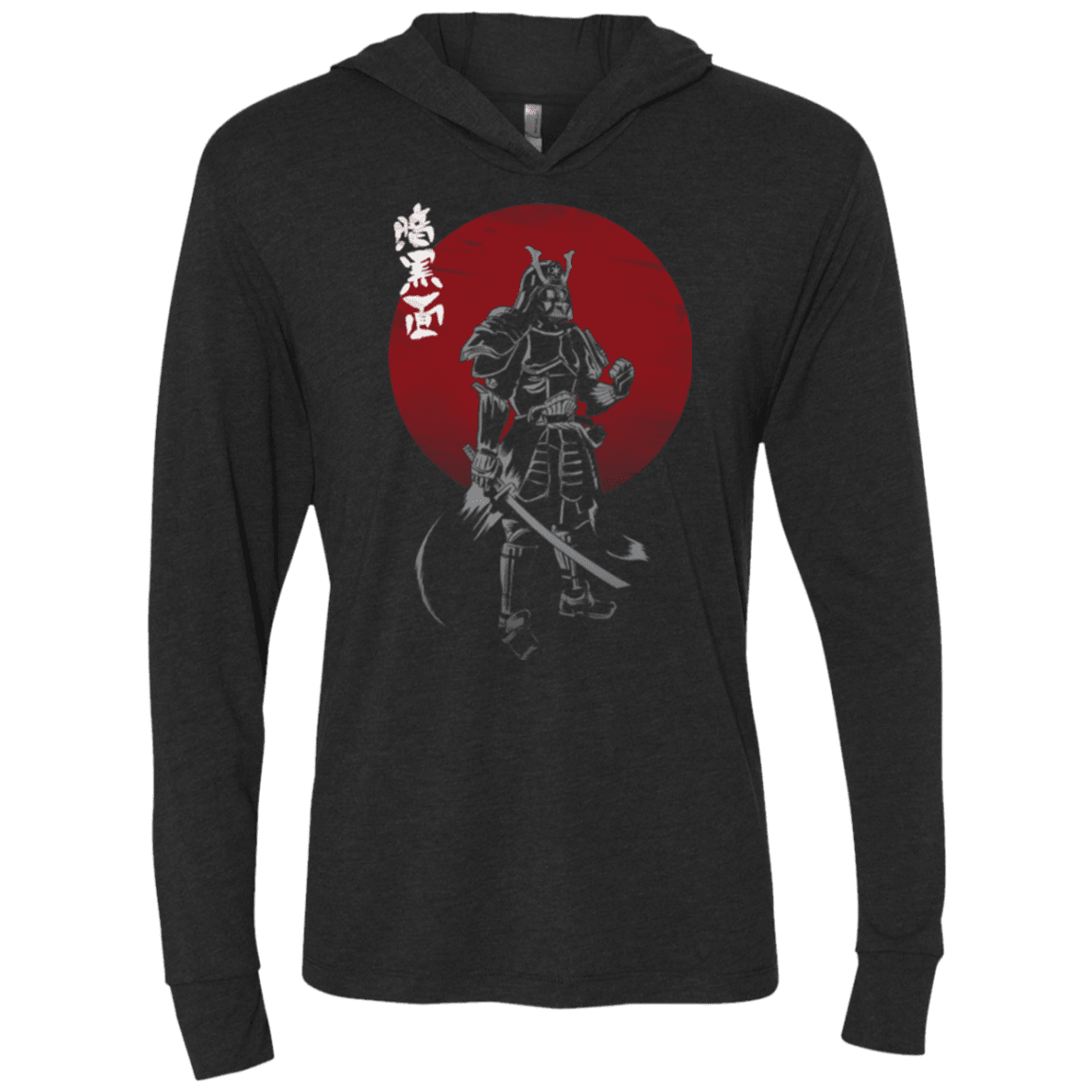 T-Shirts Vintage Black / X-Small Dark Side of the Samurai Triblend Long Sleeve Hoodie Tee