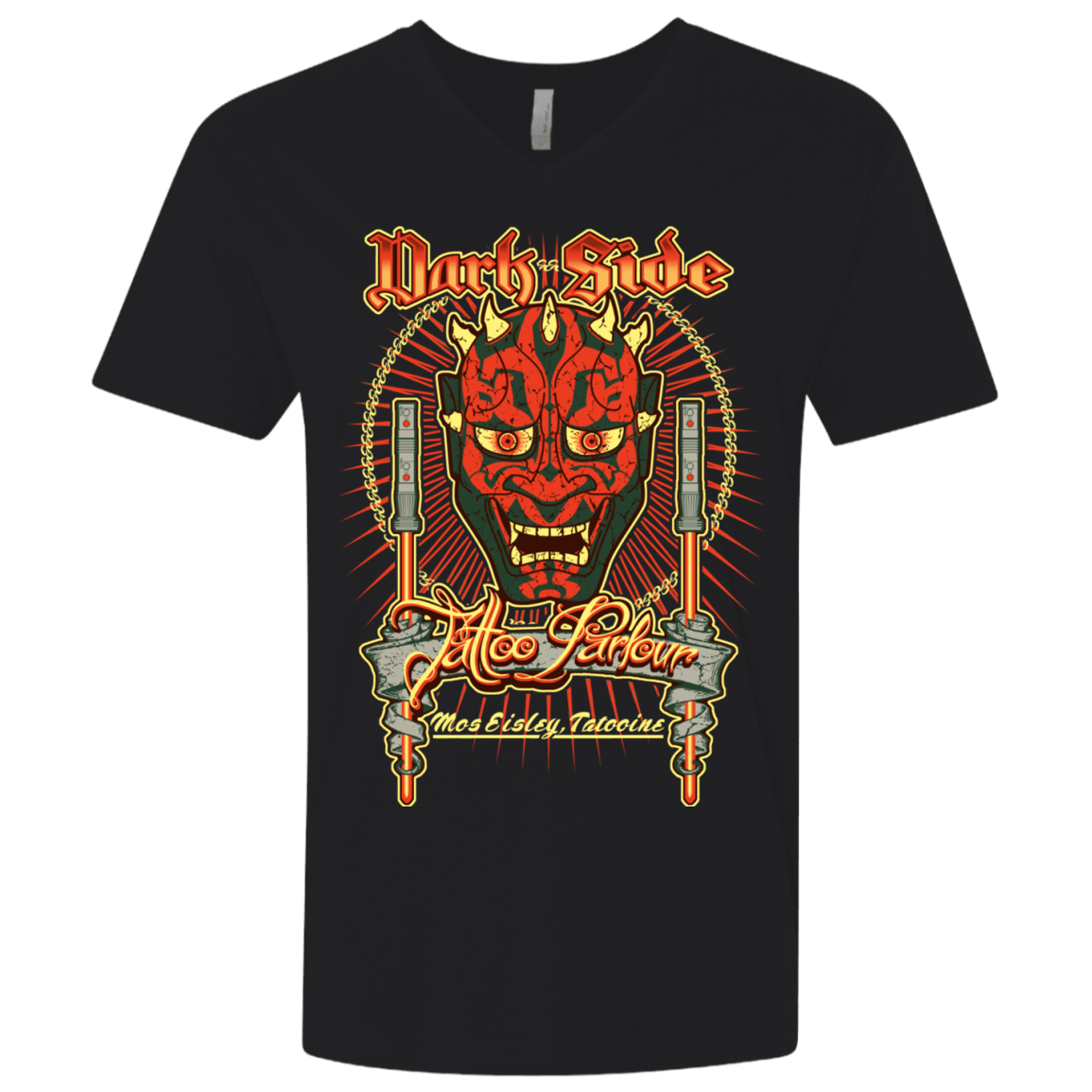 T-Shirts Black / X-Small Dark Side Tattoo Men's Premium V-Neck