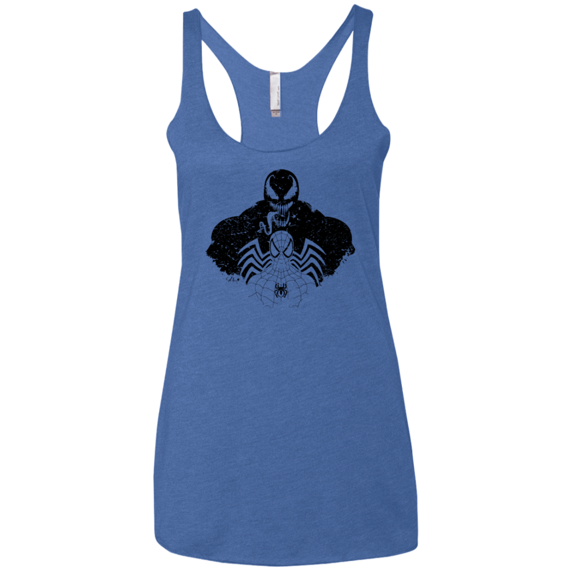 T-Shirts Vintage Royal / X-Small Dark Spider Shadow Women's Triblend Racerback Tank