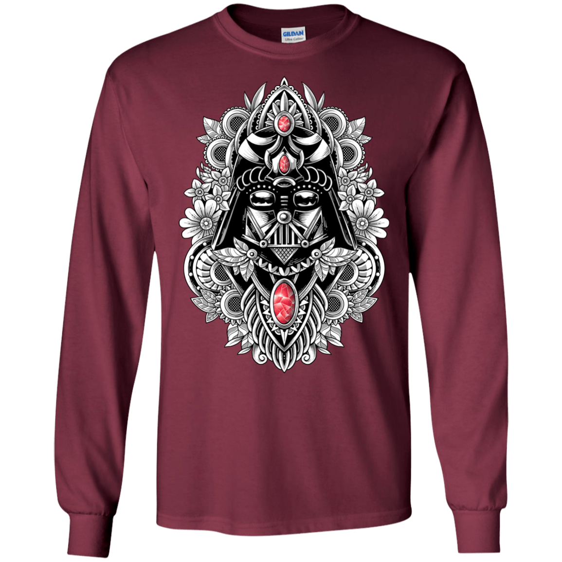 T-Shirts Maroon / S Dark Spirit Men's Long Sleeve T-Shirt