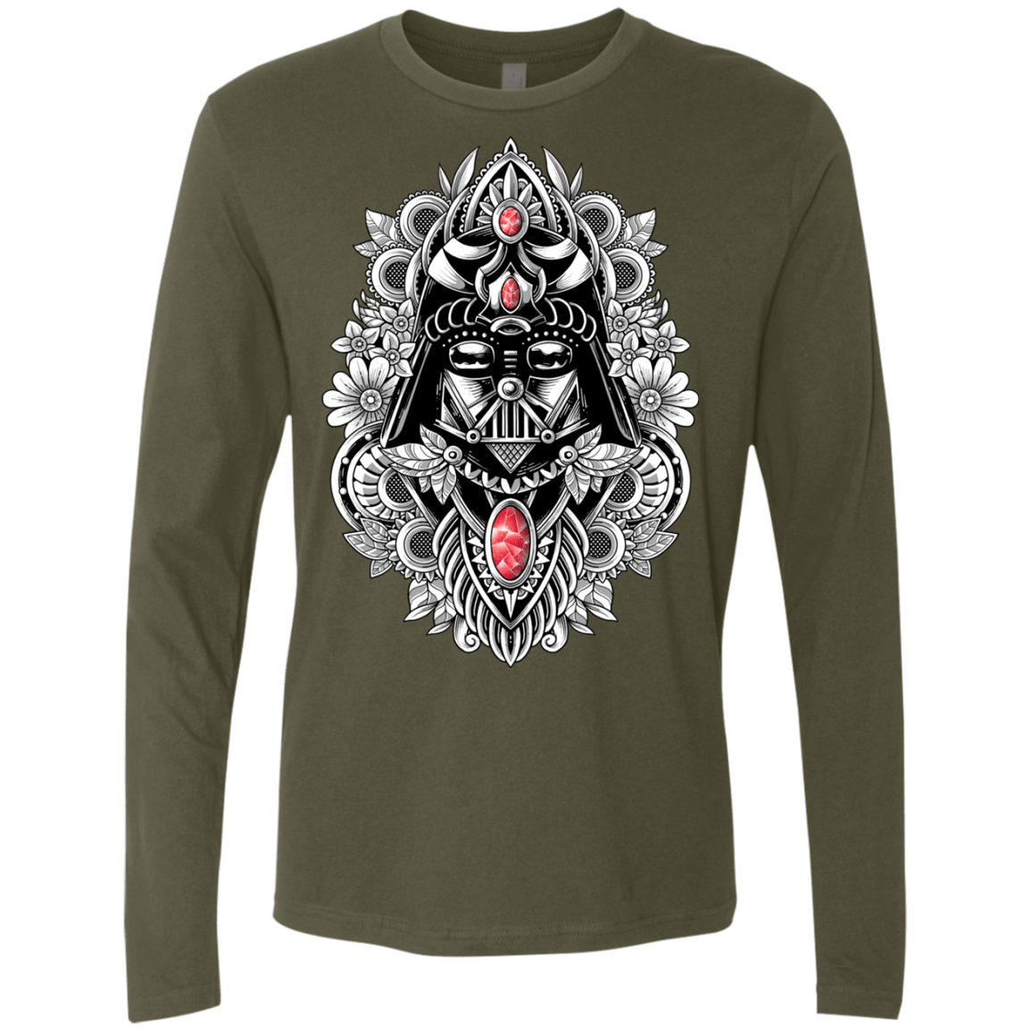 T-Shirts Military Green / S Dark Spirit Men's Premium Long Sleeve