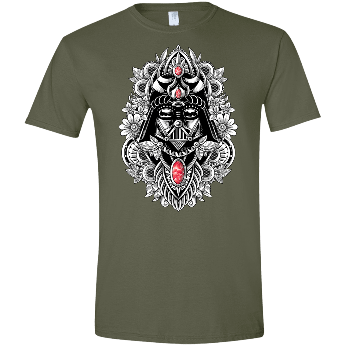 T-Shirts Military Green / S Dark Spirit Men's Semi-Fitted Softstyle