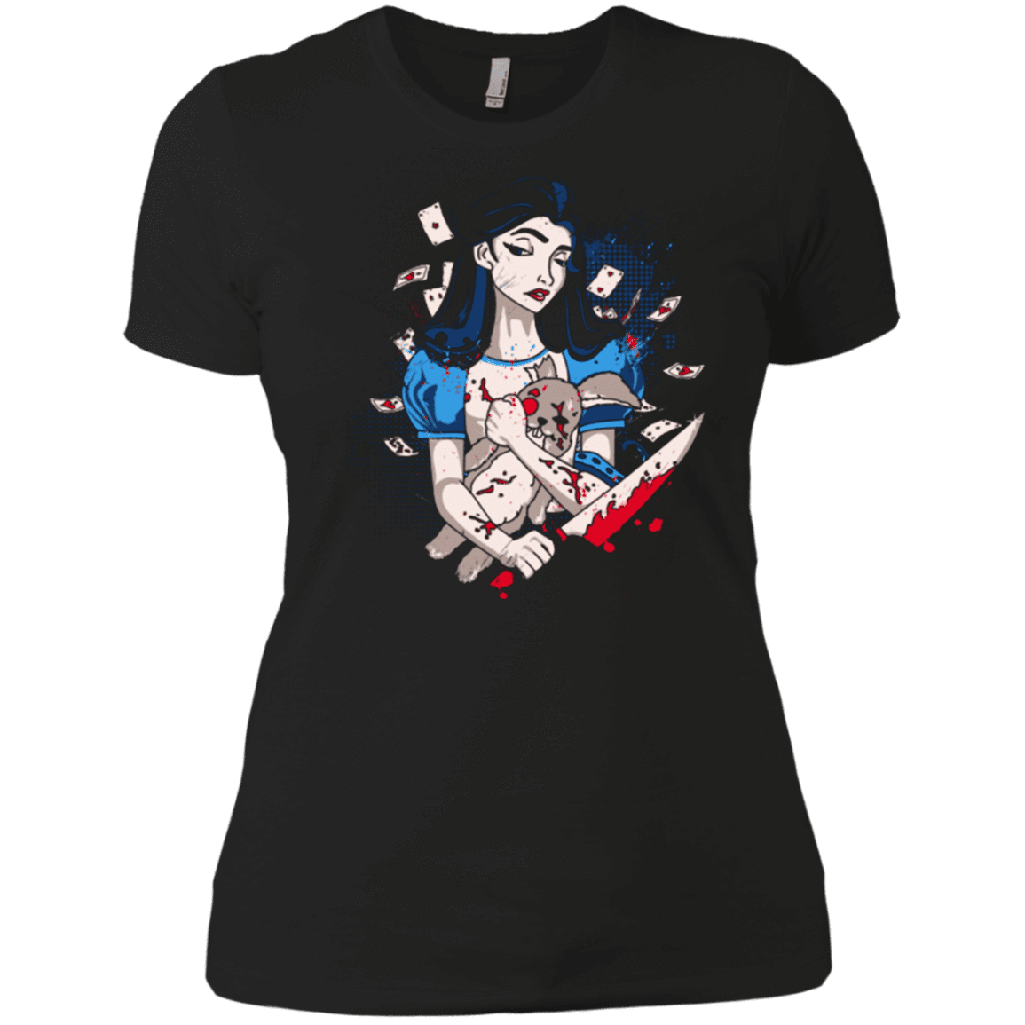 T-Shirts Black / X-Small Dark Wonderland Women's Premium T-Shirt