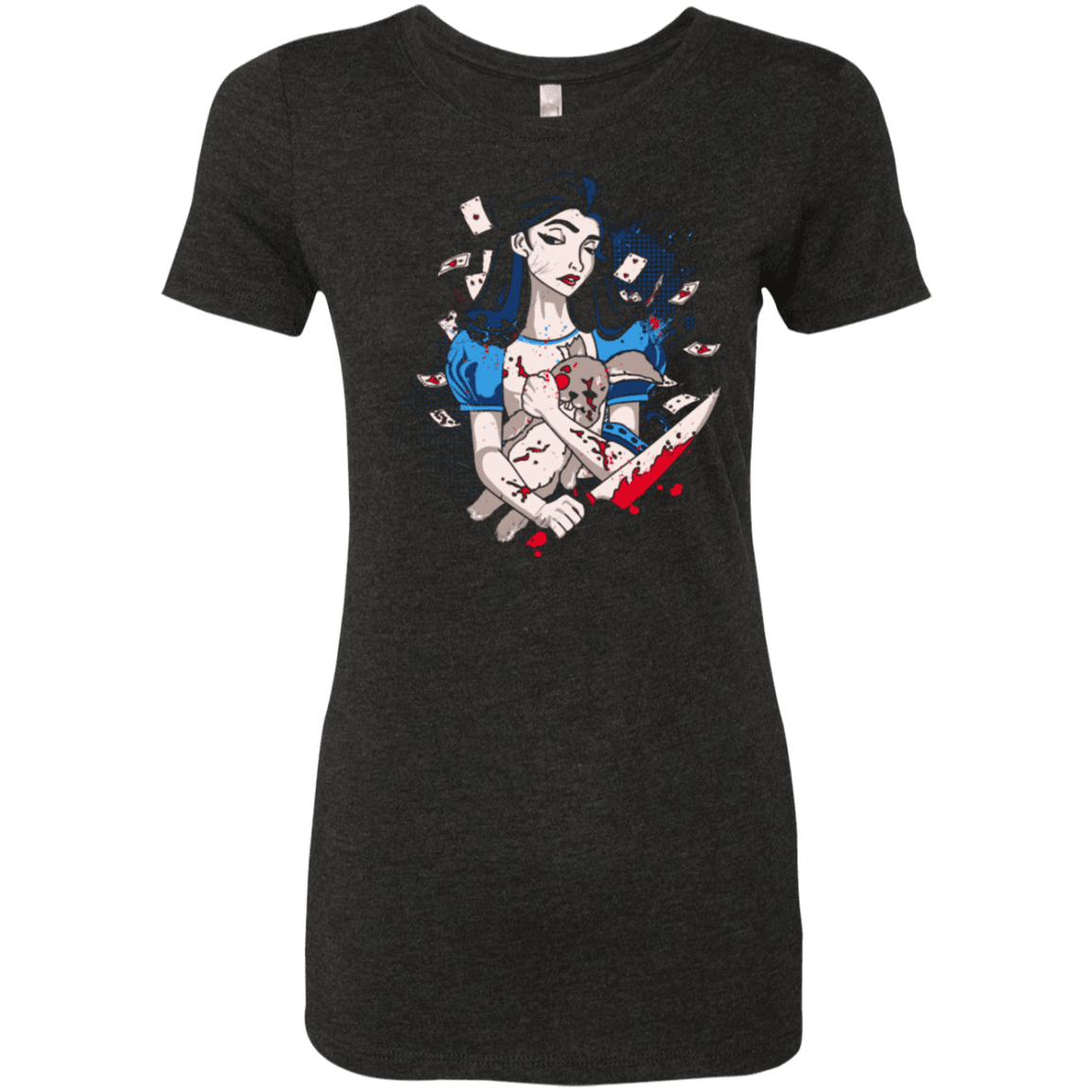 T-Shirts Vintage Black / Small Dark Wonderland Women's Triblend T-Shirt