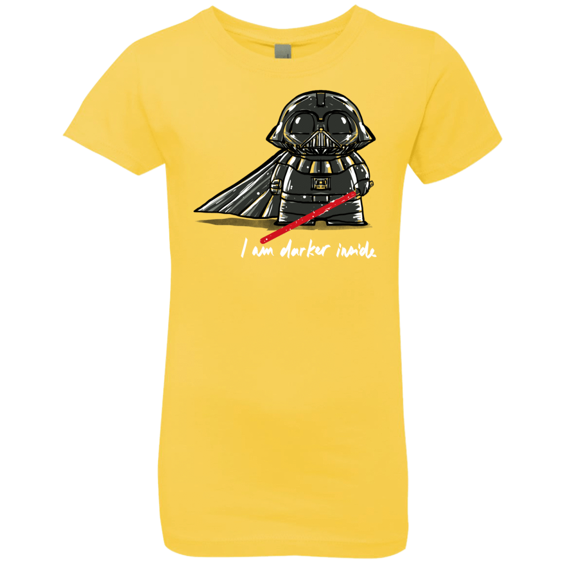 T-Shirts Vibrant Yellow / YXS Darker Inside Girls Premium T-Shirt