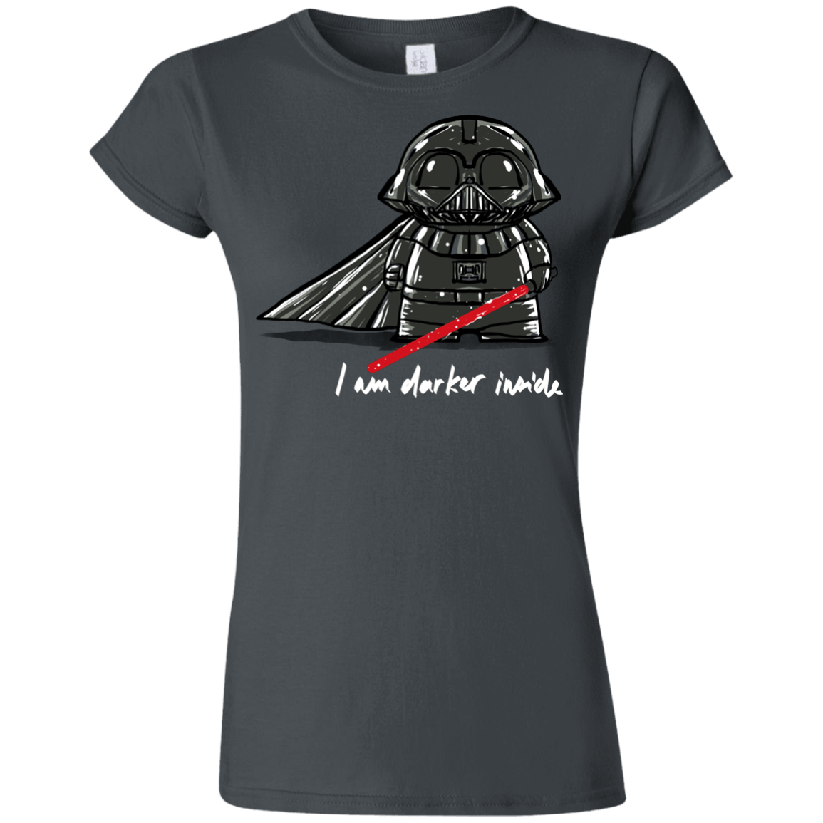 T-Shirts Charcoal / S Darker Inside Junior Slimmer-Fit T-Shirt