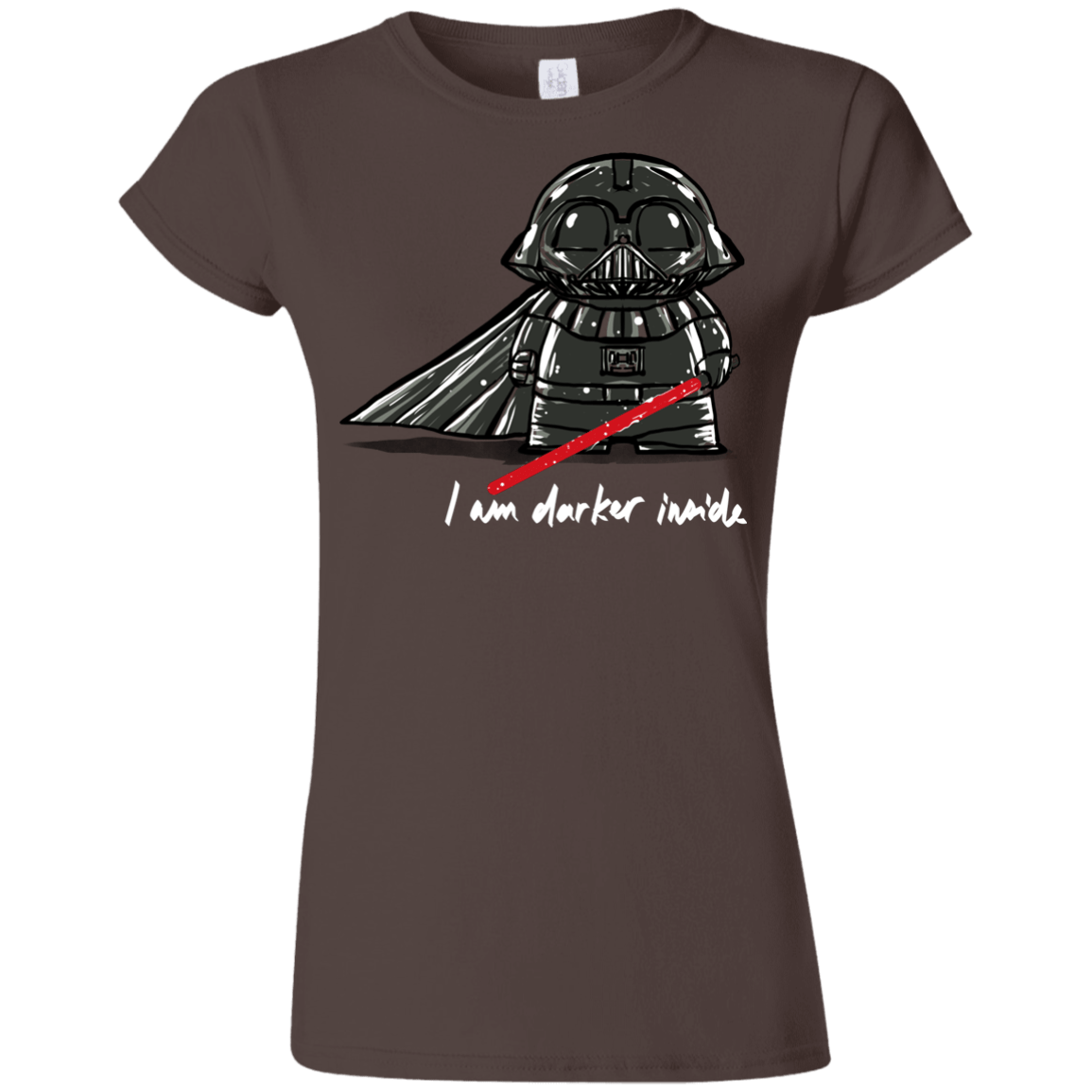 T-Shirts Dark Chocolate / S Darker Inside Junior Slimmer-Fit T-Shirt