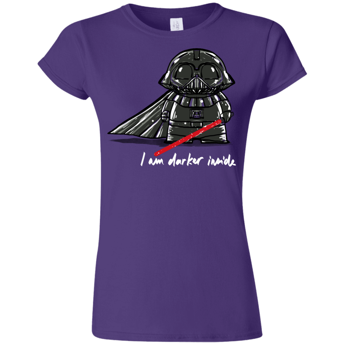 T-Shirts Purple / S Darker Inside Junior Slimmer-Fit T-Shirt