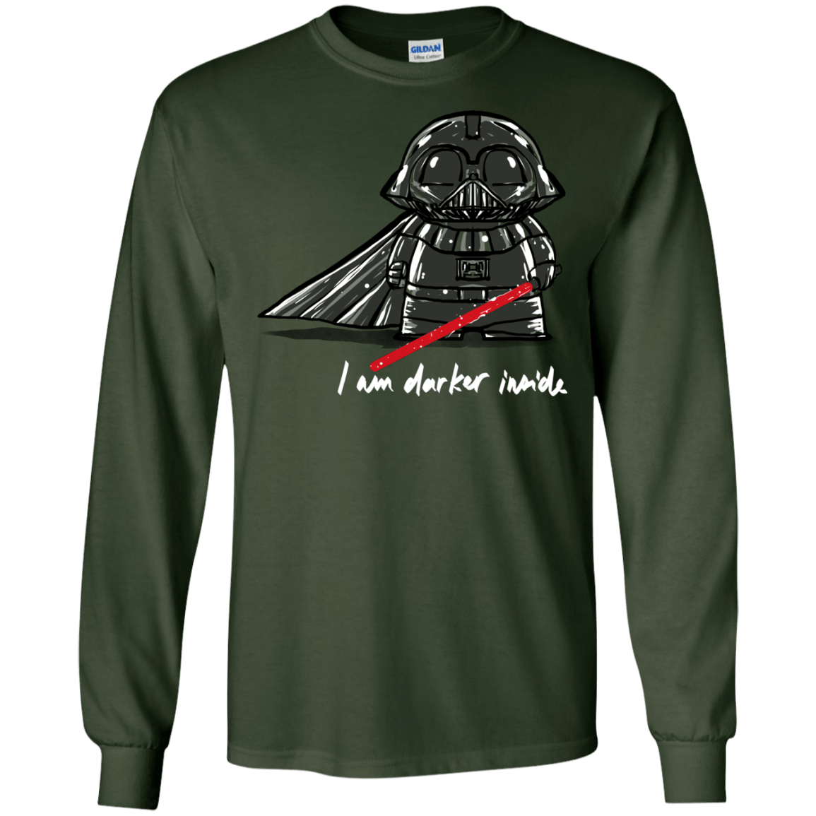 T-Shirts Forest Green / S Darker Inside Men's Long Sleeve T-Shirt