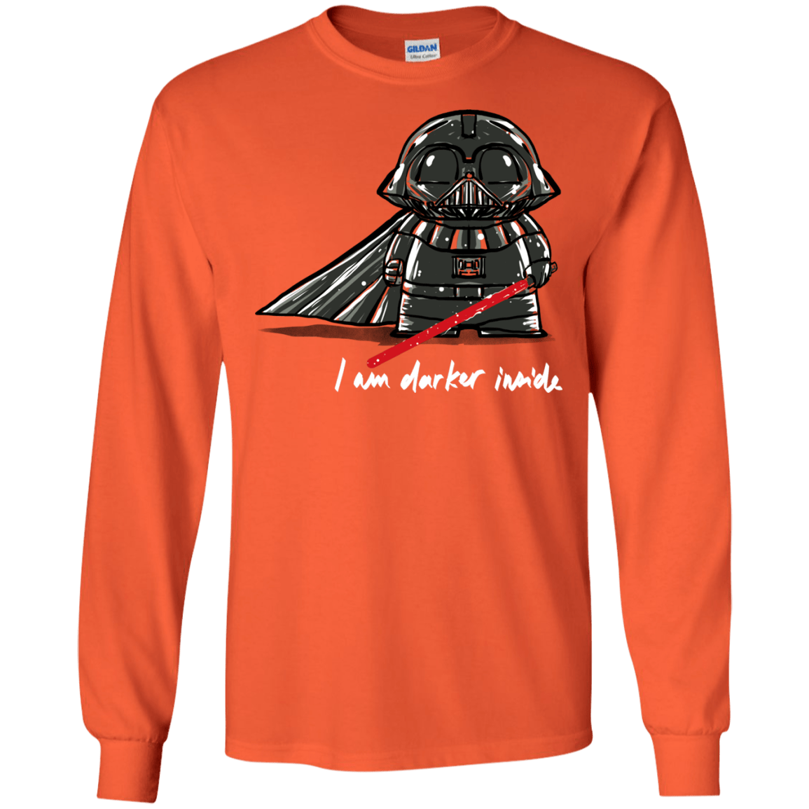 T-Shirts Orange / S Darker Inside Men's Long Sleeve T-Shirt