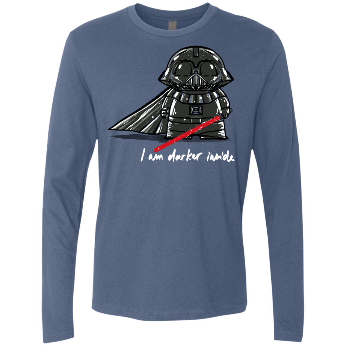 T-Shirts Indigo / S Darker Inside Men's Premium Long Sleeve