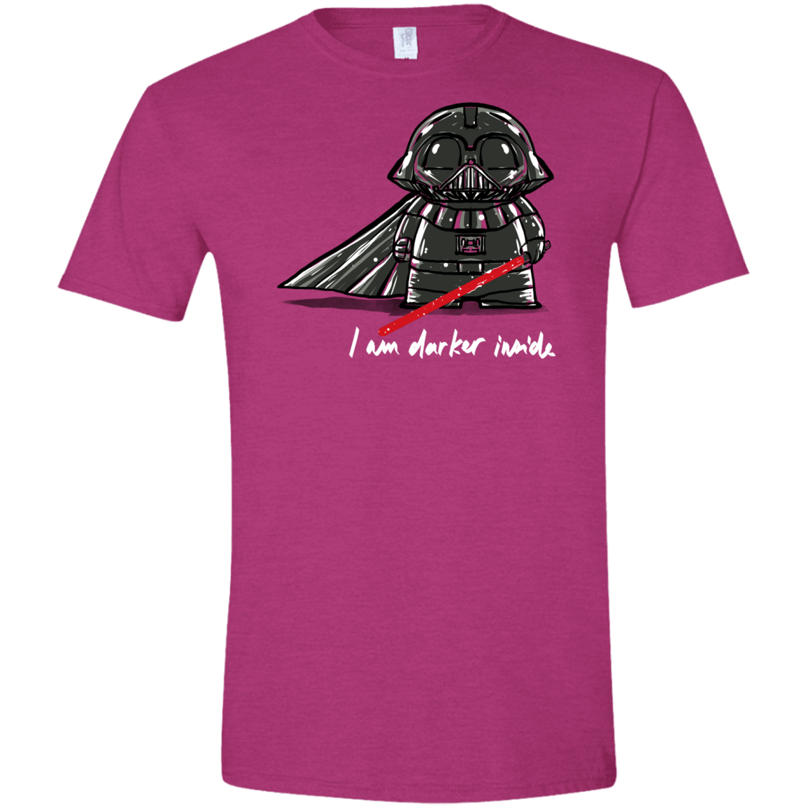 T-Shirts Antique Heliconia / S Darker Inside Men's Semi-Fitted Softstyle