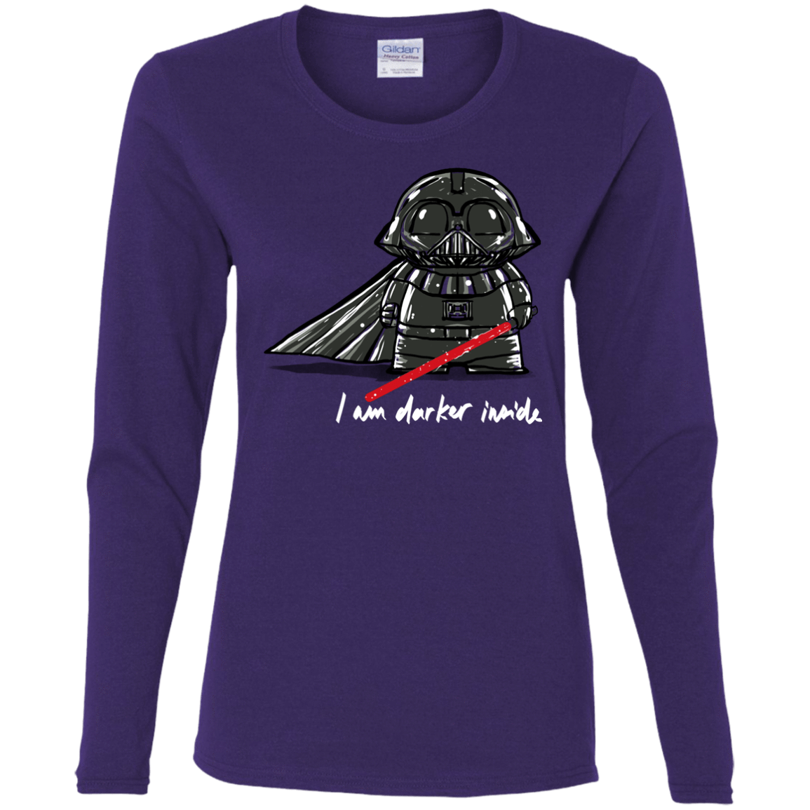 T-Shirts Purple / S Darker Inside Women's Long Sleeve T-Shirt