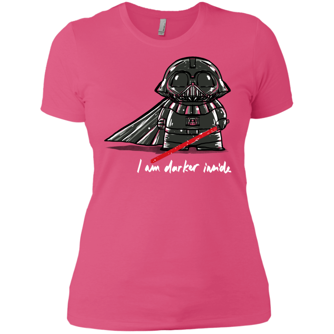 T-Shirts Hot Pink / X-Small Darker Inside Women's Premium T-Shirt