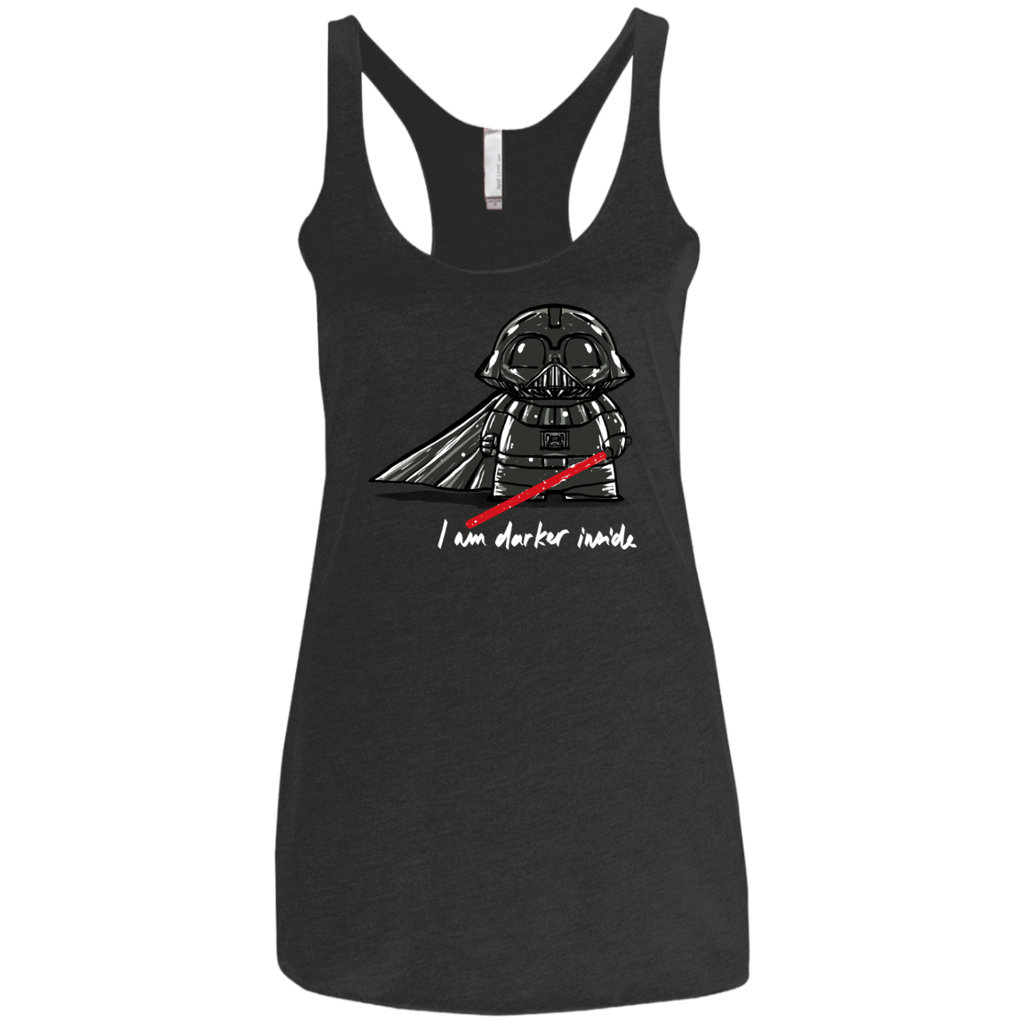 T-Shirts Vintage Black / X-Small Darker Inside Women's Triblend Racerback Tank