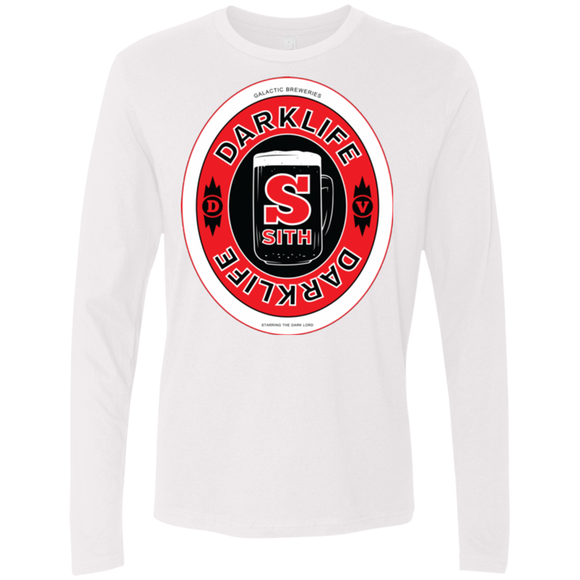 T-Shirts White / Small Darklife Men's Premium Long Sleeve