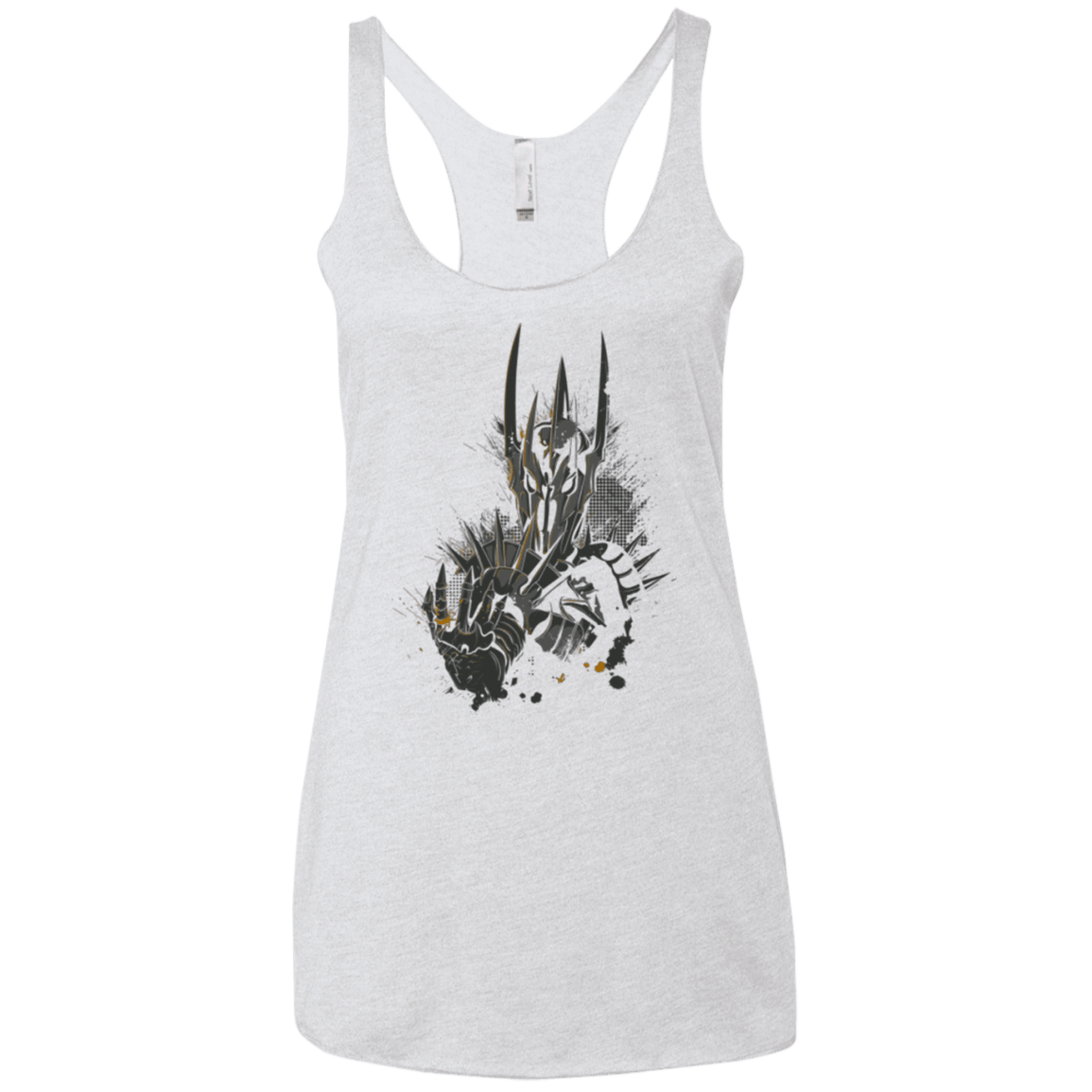 T-Shirts Heather White / X-Small Darklord Women's Triblend Racerback Tank