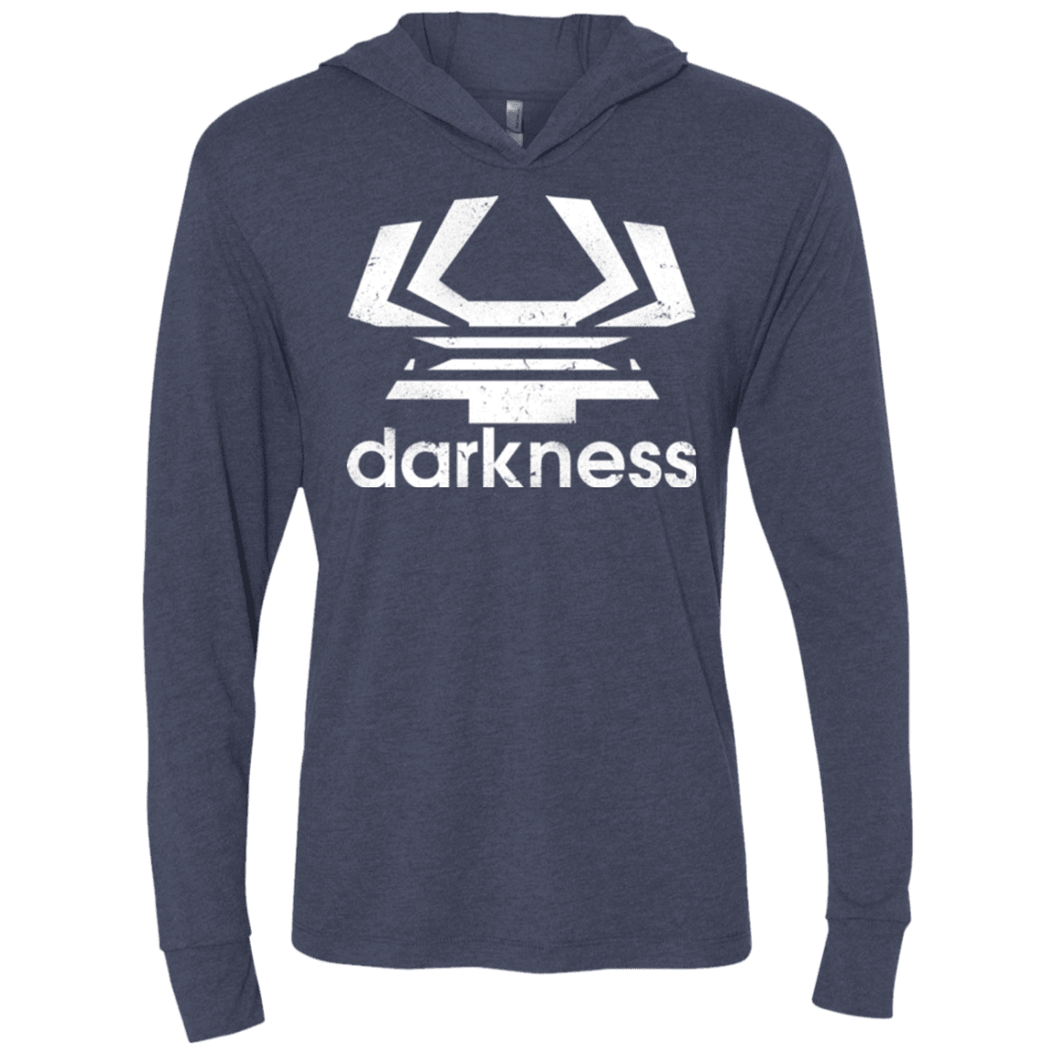 T-Shirts Vintage Navy / X-Small Darkness (2) Triblend Long Sleeve Hoodie Tee