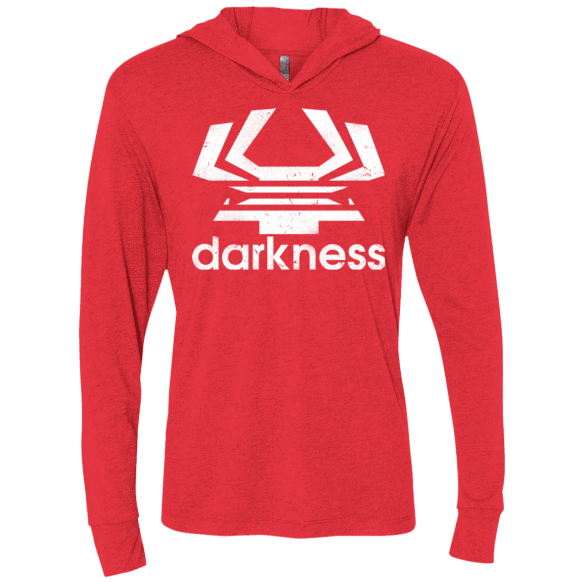 T-Shirts Vintage Red / X-Small Darkness (2) Triblend Long Sleeve Hoodie Tee