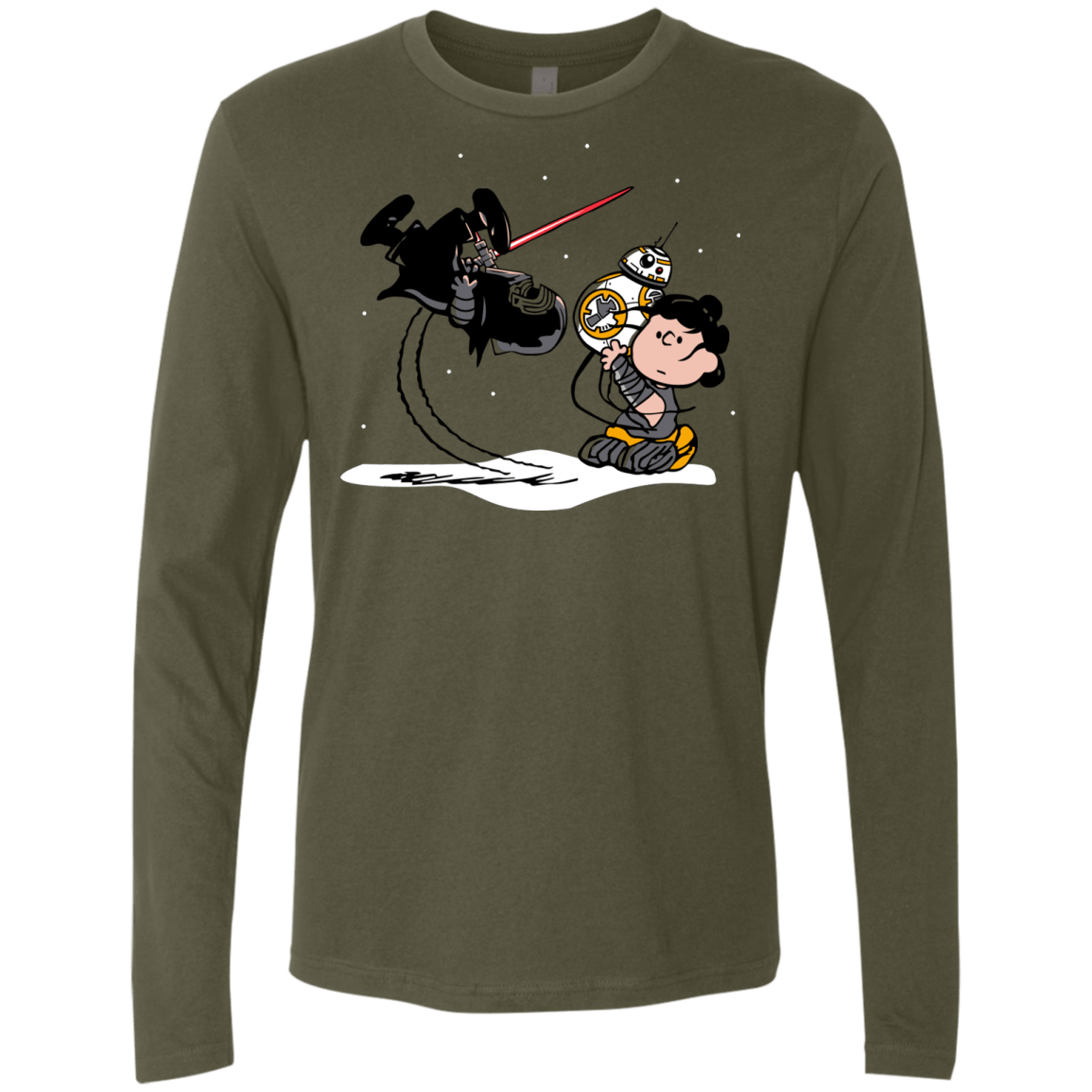 T-Shirts Military Green / Small Darkness Falls Men's Premium Long Sleeve
