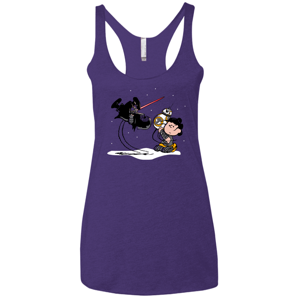 T-Shirts Purple / X-Small Darkness Falls Women's Triblend Racerback Tank