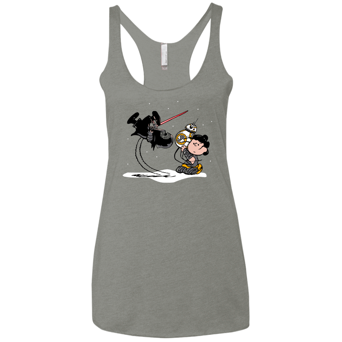 T-Shirts Venetian Grey / X-Small Darkness Falls Women's Triblend Racerback Tank