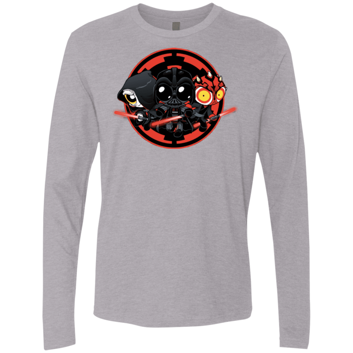 T-Shirts Heather Grey / Small Darkside (1) Men's Premium Long Sleeve